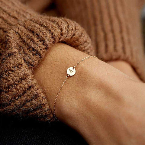 Fashionable Gold Color Bracelet and Bangle for Woman Adjustable Simple Bracelets Woman Jewelry Party Gifts
