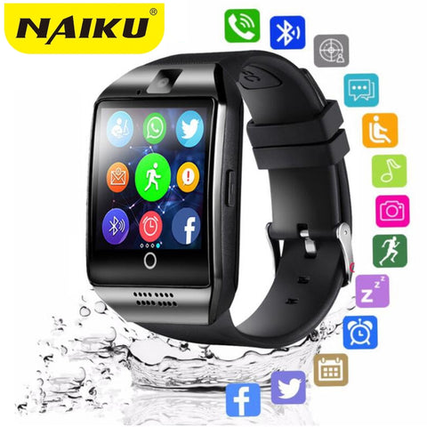 Bluetooth Smart Watch men Q18 With Camera Facebook Whatsapp